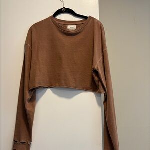 Joah Brown Soho Long Sleeve Crop Top
